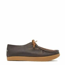 Yogi Willard Reverse Vamp Shoe Dark Brown