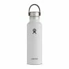 Hydro Flask 21oz Standard Mouth Stainless Steel Cap White