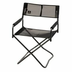 Snow Peak Mesh Folding Chair Black