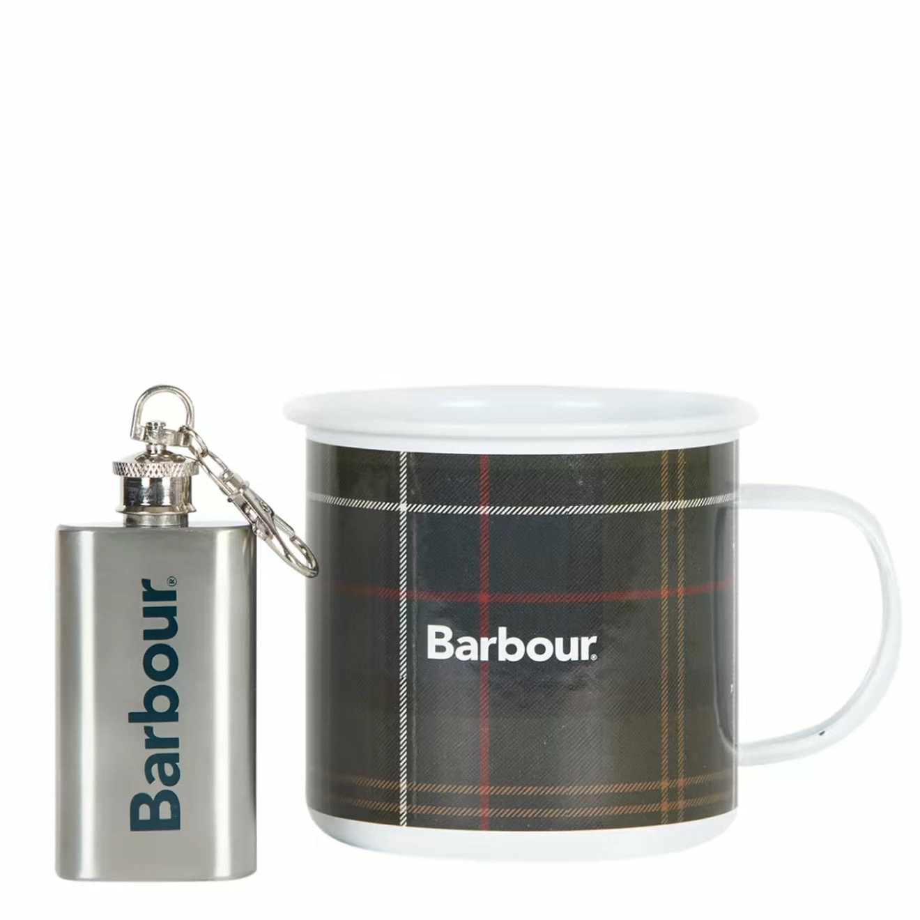 Barbour Mug And Mini Flask Classic Tartan