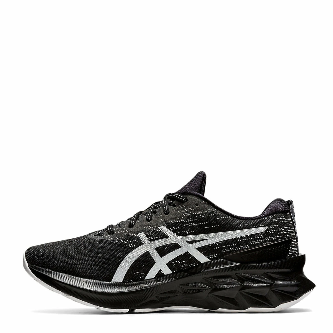 Asics Novablast 2 Trainers Black / Pure Silver - Image 2