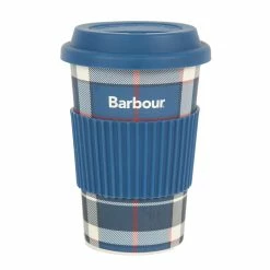 Barbour Tartan Travel Mug Summer Navy