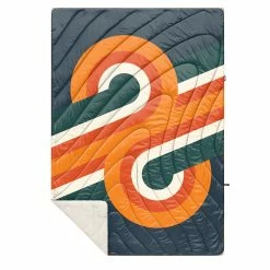 Rumpl Sherpa Printed Puffy Blanket Harvest Twist