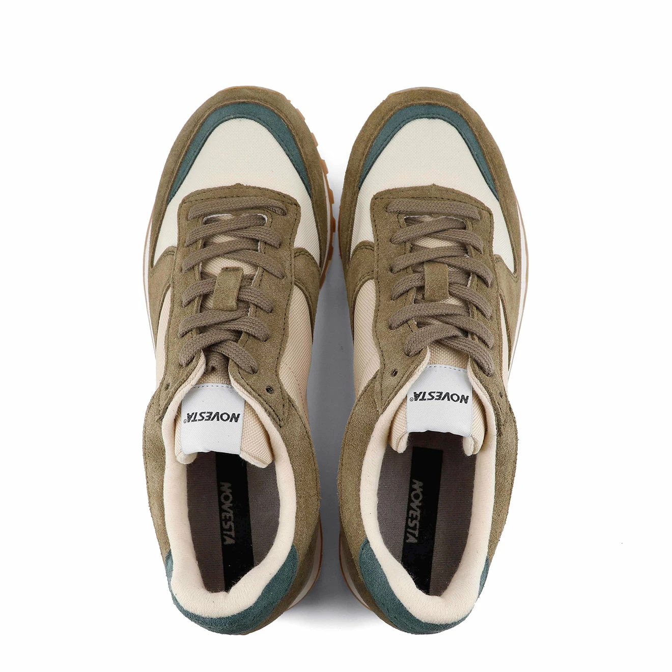 Novesta Marathon Trail Trainers Truffle / Pine / Transparent - Image 3