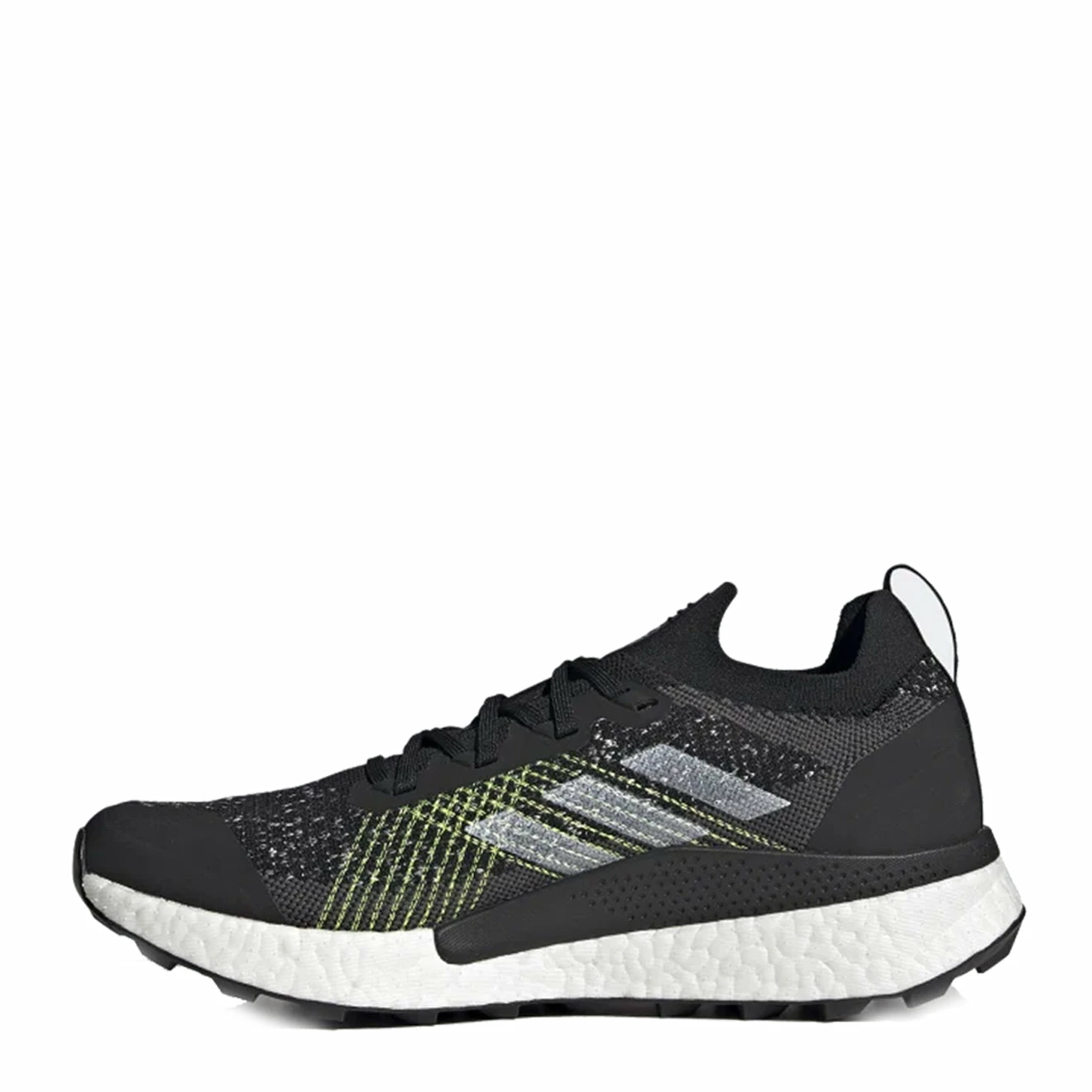 Adidas Terrex Two Ultra Trail Running Shoes Core Black / Cloud White / Solar Yellow - Image 2