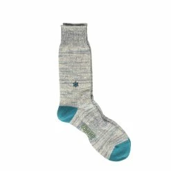 Anonymous Ism Gohemp Embroidery Crew Socks Blue