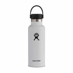 Hydro Flask 18oz Standard Mouth Bottle White