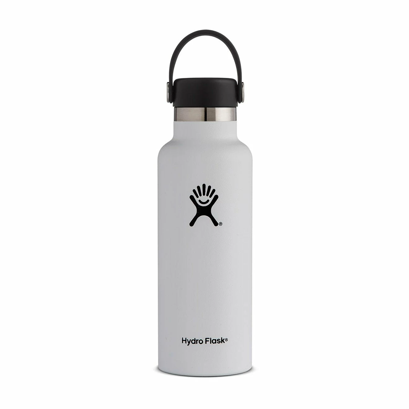 Hydro Flask 18oz Standard Mouth Bottle White