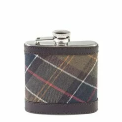 Barbour Hip Flask Dark Brown