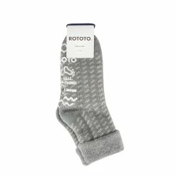 Rototo Comfy Room Socks BirdS Gray