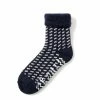 RoToTo Comfy Room Socks Birds Eye Navy