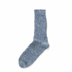 RoToTo Denim Tone Crew Socks Ice Denim