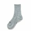 RoToTo Double Face Mid Socks Light Blue