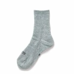 RoToTo Double Face Mid Socks Light Blue