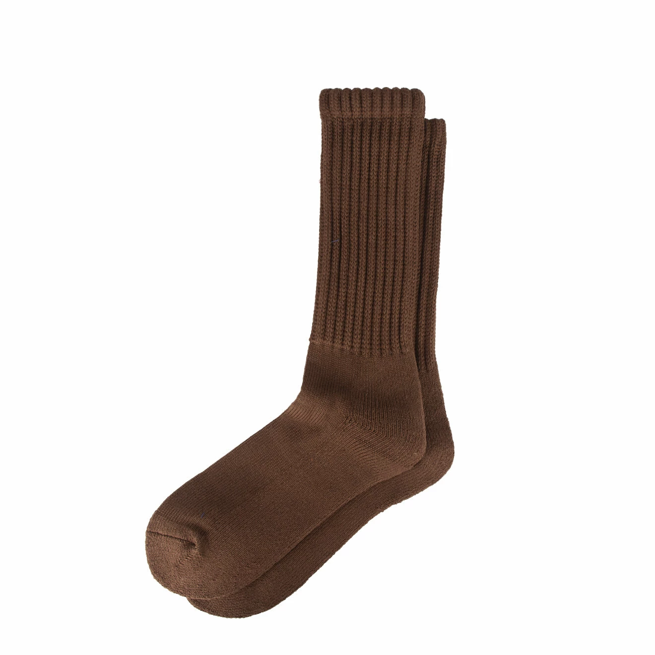 Rototo Loose Pile Crew Socks Chocolate 1 Rototo Loose Pile Crew Socks Chocolate