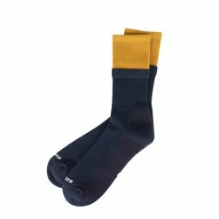 Rototo Organic Cotton Double Dark Yellow / Navy