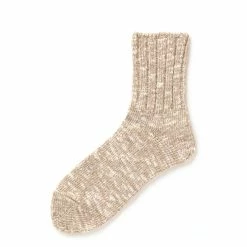 Rototo Slub Ankle Socks Beige