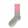 RoToTo Teasel Socks Pink / Light Gray