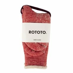 RoToTo Double Face Socks Red