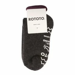 RoToTo Pile Slipper Socks Charcoal