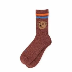 Rostersox Bear Moku Socks Wine