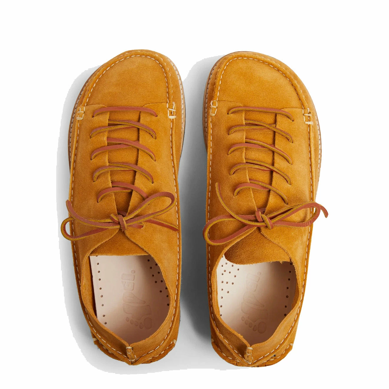 Yogi Finn Suede Lace Up Show On Crepe Turmeric - Image 4