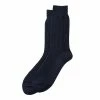 Rototo Cotton Waffle Crew Socks Dark Navy