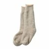 Rototo Double Face Crew Socks Gray / Brown