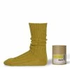 Decka Cased Heavyweight Plain Socks Yellow